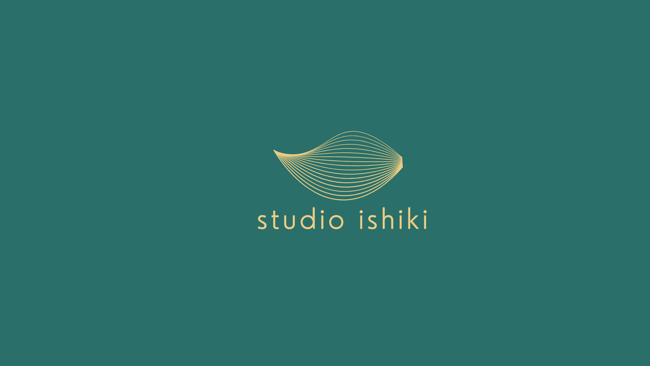studio ishiki - business card green